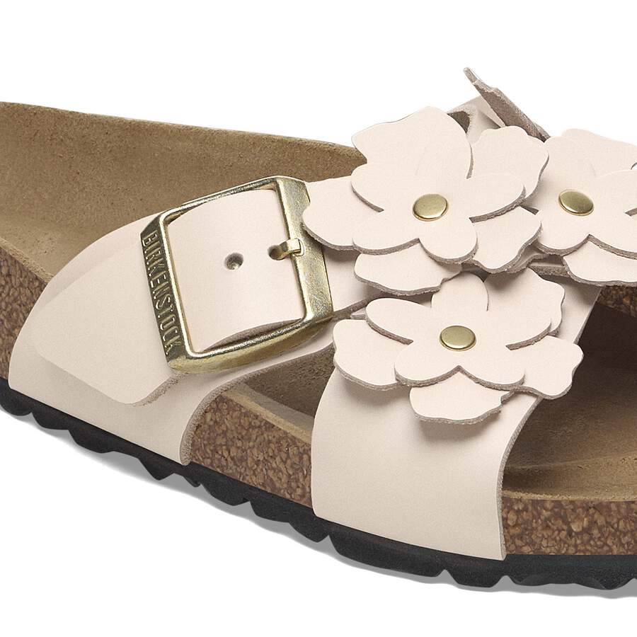 Siena Flower Embellishment Natural Leather - Light Rose