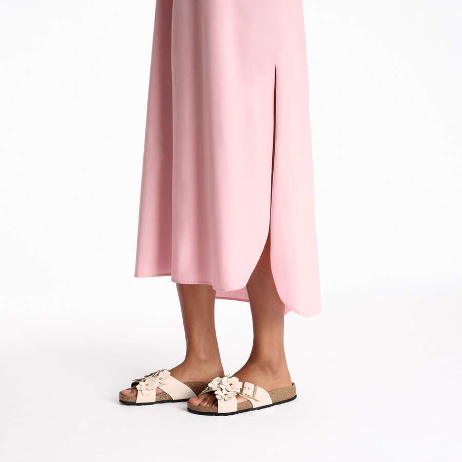 Siena Flower Embellishment Natural Leather - Light Rose