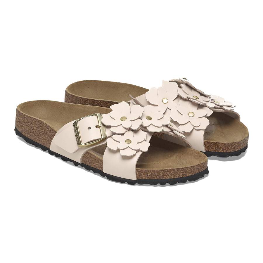 Siena Flower Embellishment Natural Leather - Light Rose
