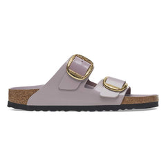 Arizona Big Buckle Natural Leather Patent - High-Shine Faded Purple
