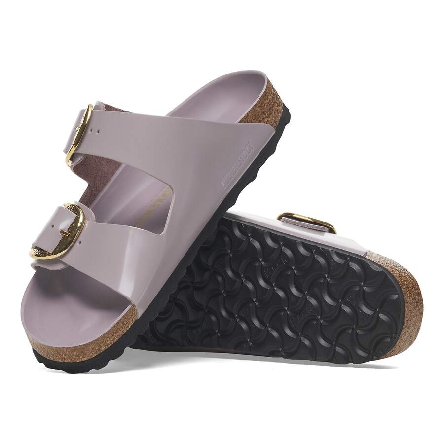 Arizona Big Buckle Natural Leather Patent - High-Shine Faded Purple