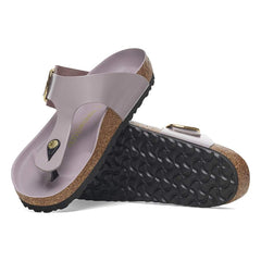 Gizeh Big Buckle Natural Leather Patent - High Shine Faded Purple