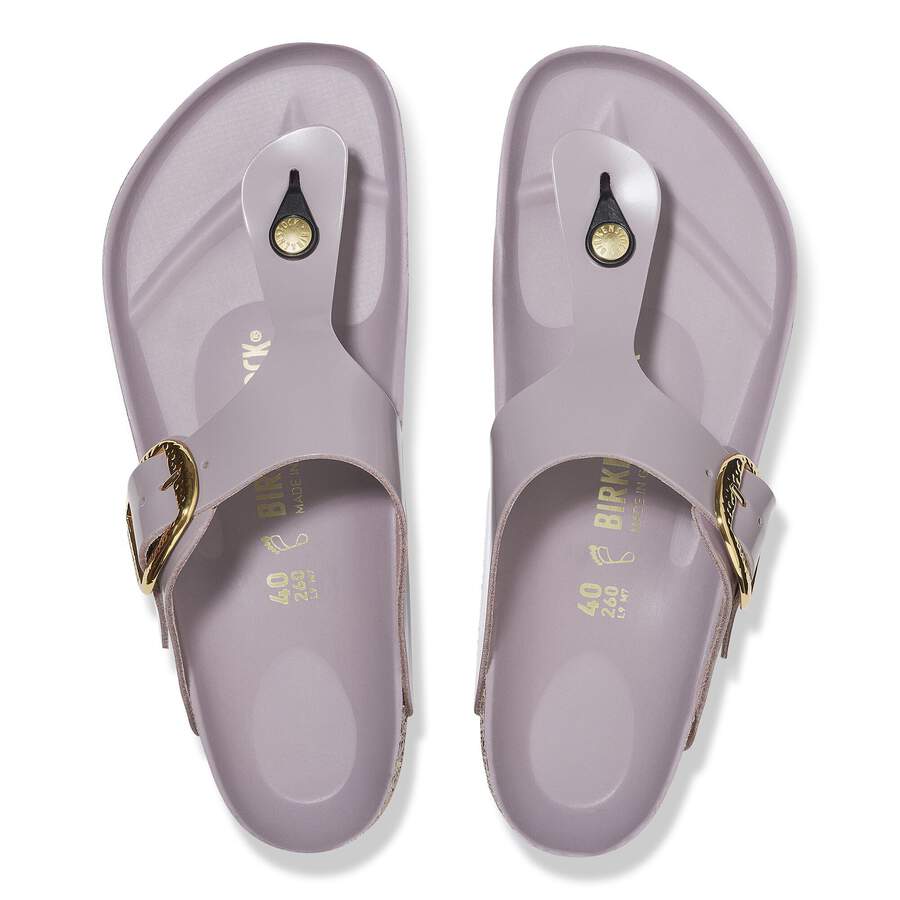 Gizeh Big Buckle Natural Leather Patent - High Shine Faded Purple