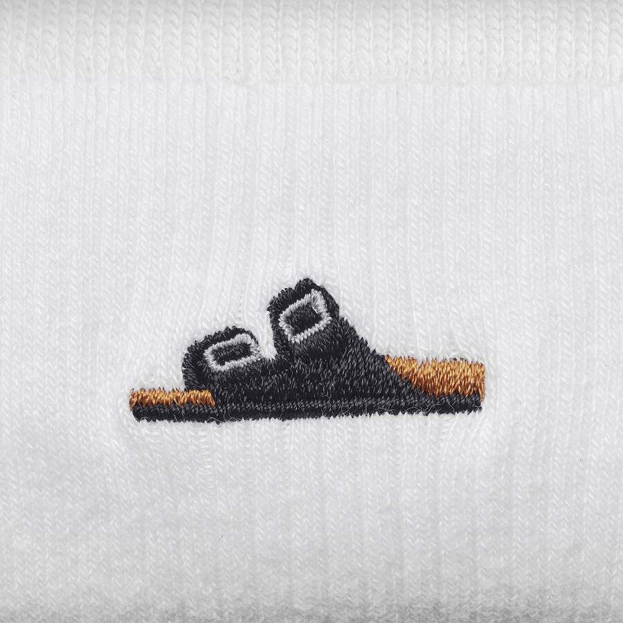 Set Cotton Ribbed Socks Cotton/Polyamid/Elastane - Black/White