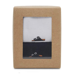 Set Cotton Ribbed Socks Cotton/Polyamid/Elastane - Black/White