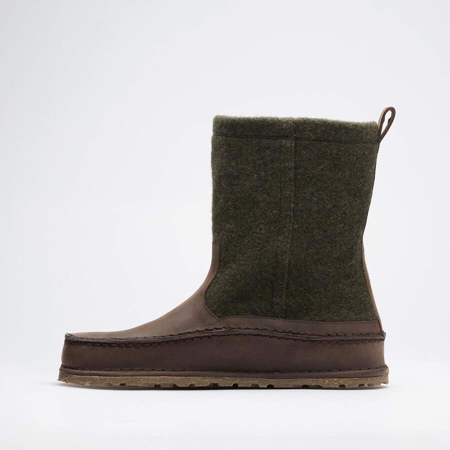 FILSON Lahti Natural Leather/Wool - Forest Green / Roast