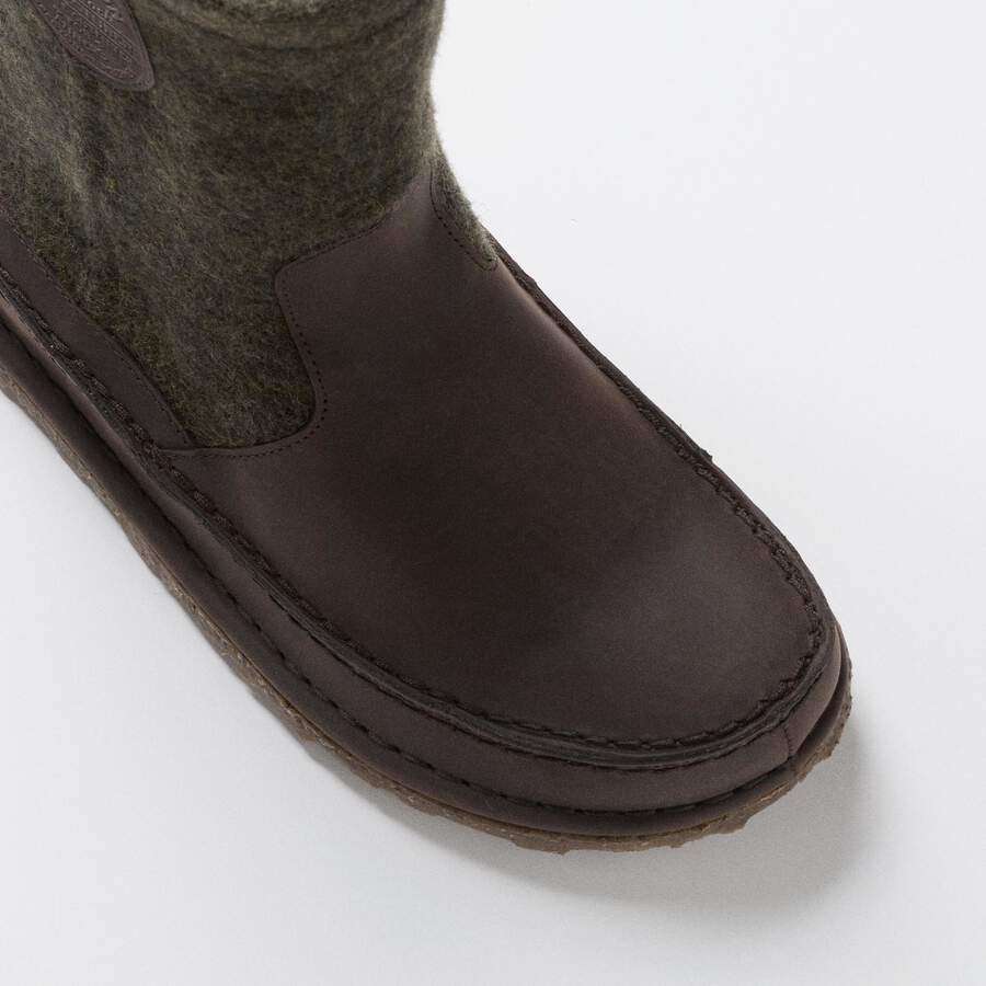 FILSON Lahti Natural Leather/Wool - Forest Green / Roast