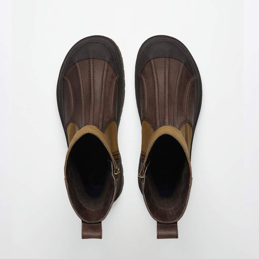 FILSON Skykomish Natural Leather/Textile - Dark Tan / Roast