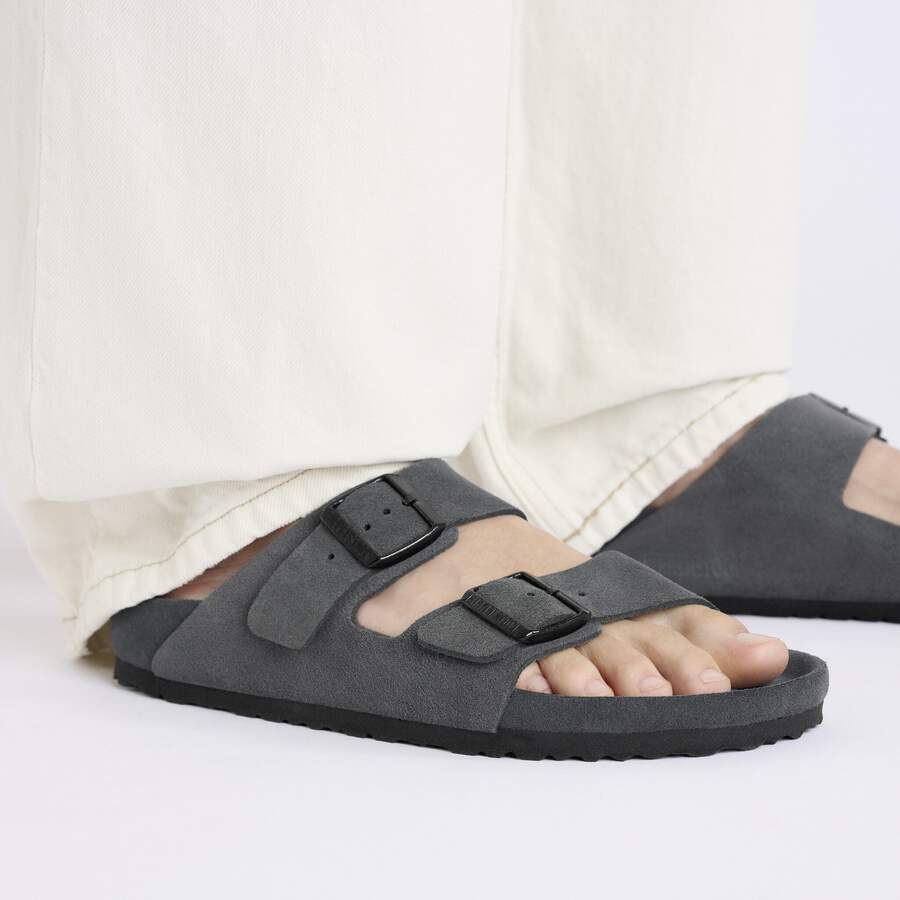 Arizona Suede Leather - Charcoal