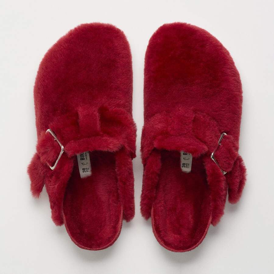 Boston 1774 Shearling Fur - Red