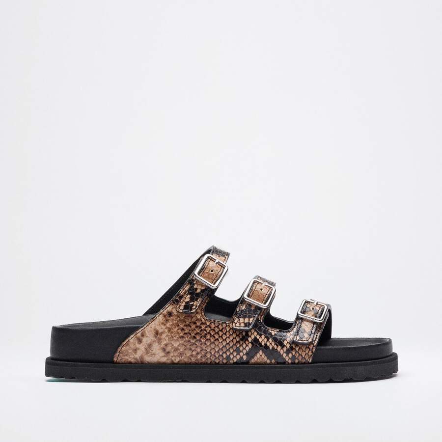 Florida Lined 1774 Natural Leather - Natural Snake Brown
