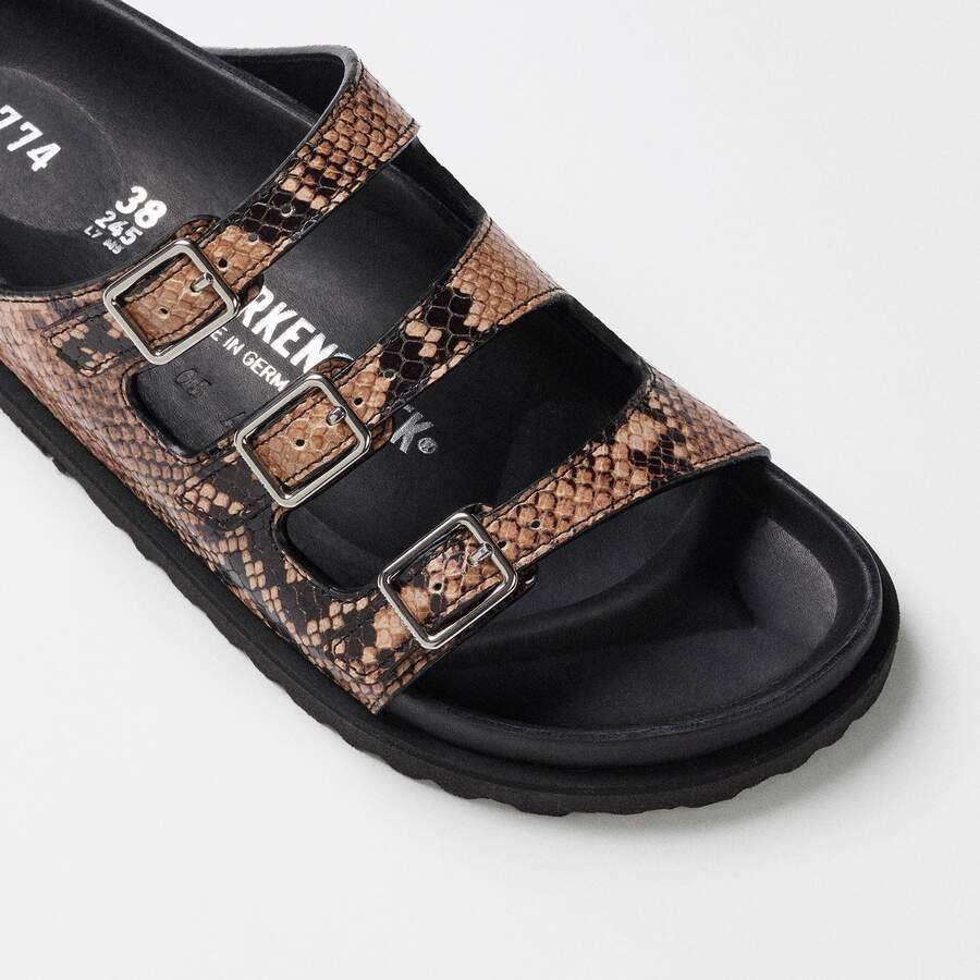 Florida Lined 1774 Natural Leather - Natural Snake Brown