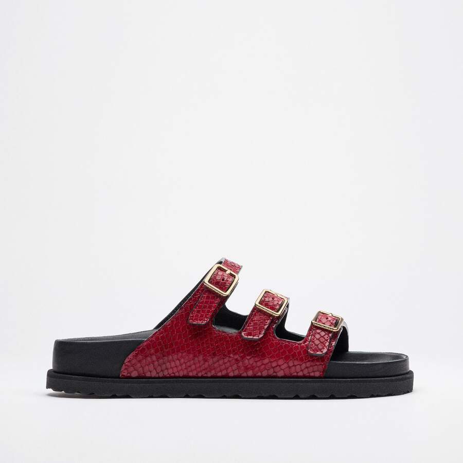 Florida Lined 1774 Natural Leather - Red