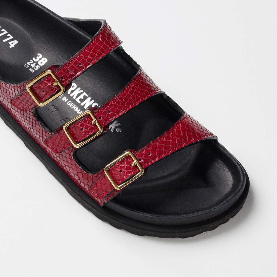 Florida Lined 1774 Natural Leather - Red