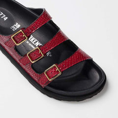 Florida Lined 1774 Natural Leather - Red
