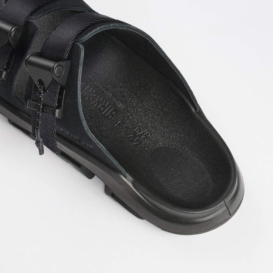 Mogami Terra Tech Nubuck Leather/Textile - Black