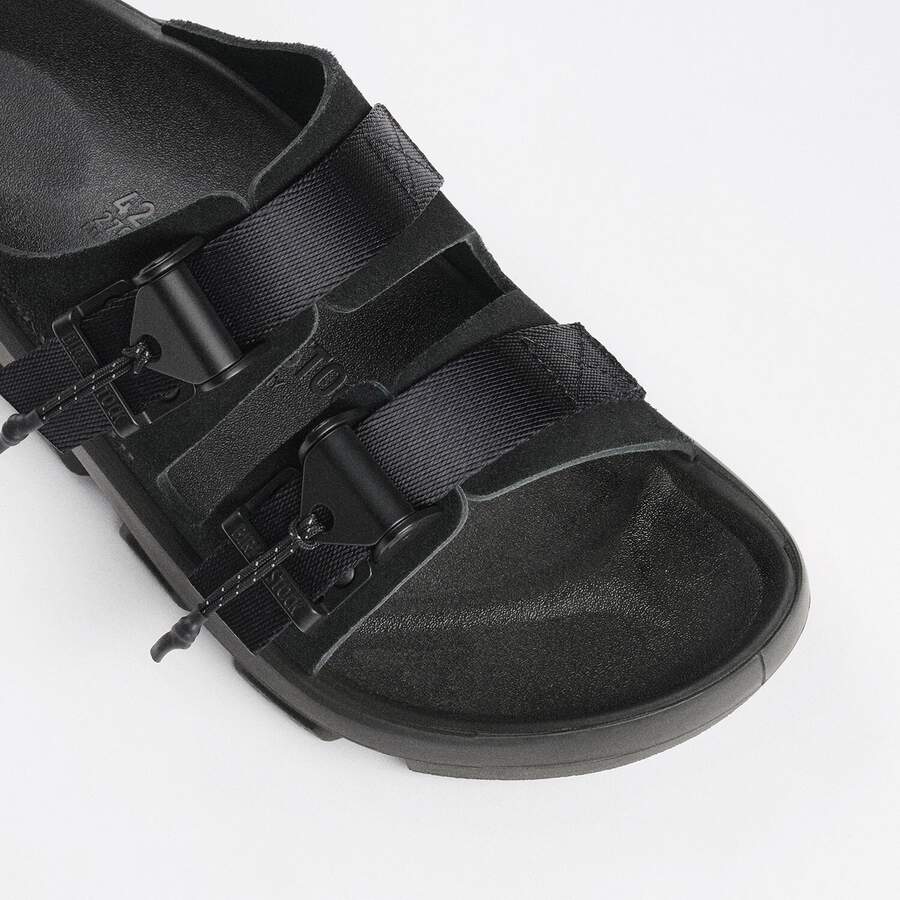 Mogami Terra Tech Nubuck Leather/Textile - Black