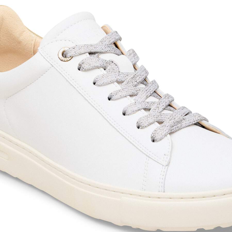 Bend Low Natural Leather - White/Gold