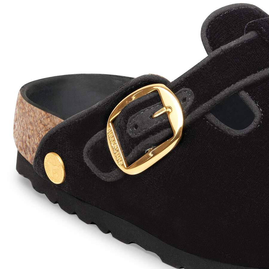 Boston Big Buckle Piping Rivet Logo Textile - Velvet Black