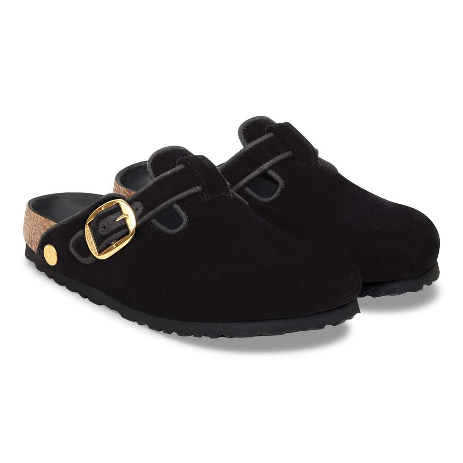Boston Big Buckle Piping Rivet Logo Textile - Velvet Black