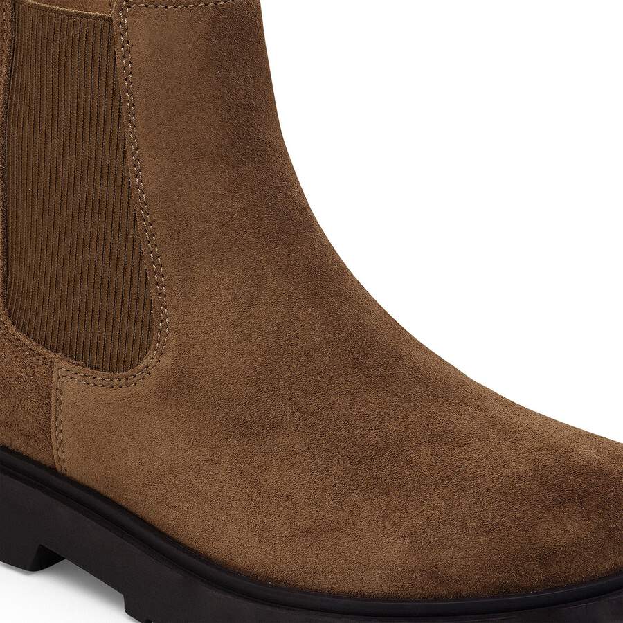 Highwood Slip On Men Suede Leather - Dark Tea