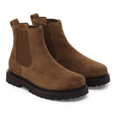 Highwood Slip On Men Suede Leather - Dark Tea