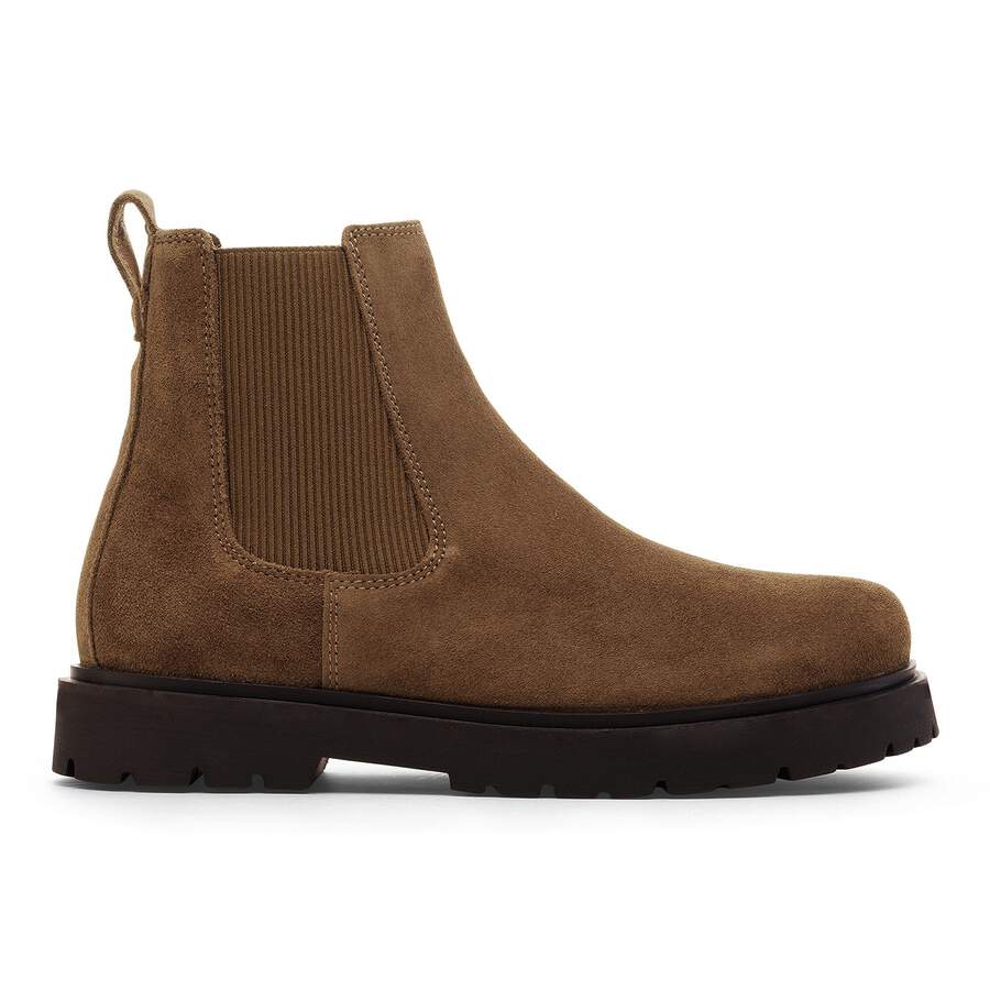 Highwood Slip On Men Suede Leather - Dark Tea