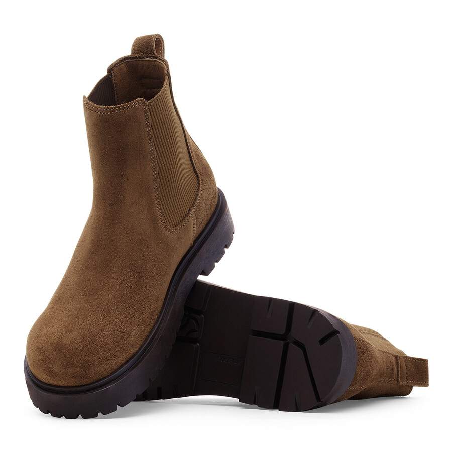 Highwood Slip On Men Suede Leather - Dark Tea