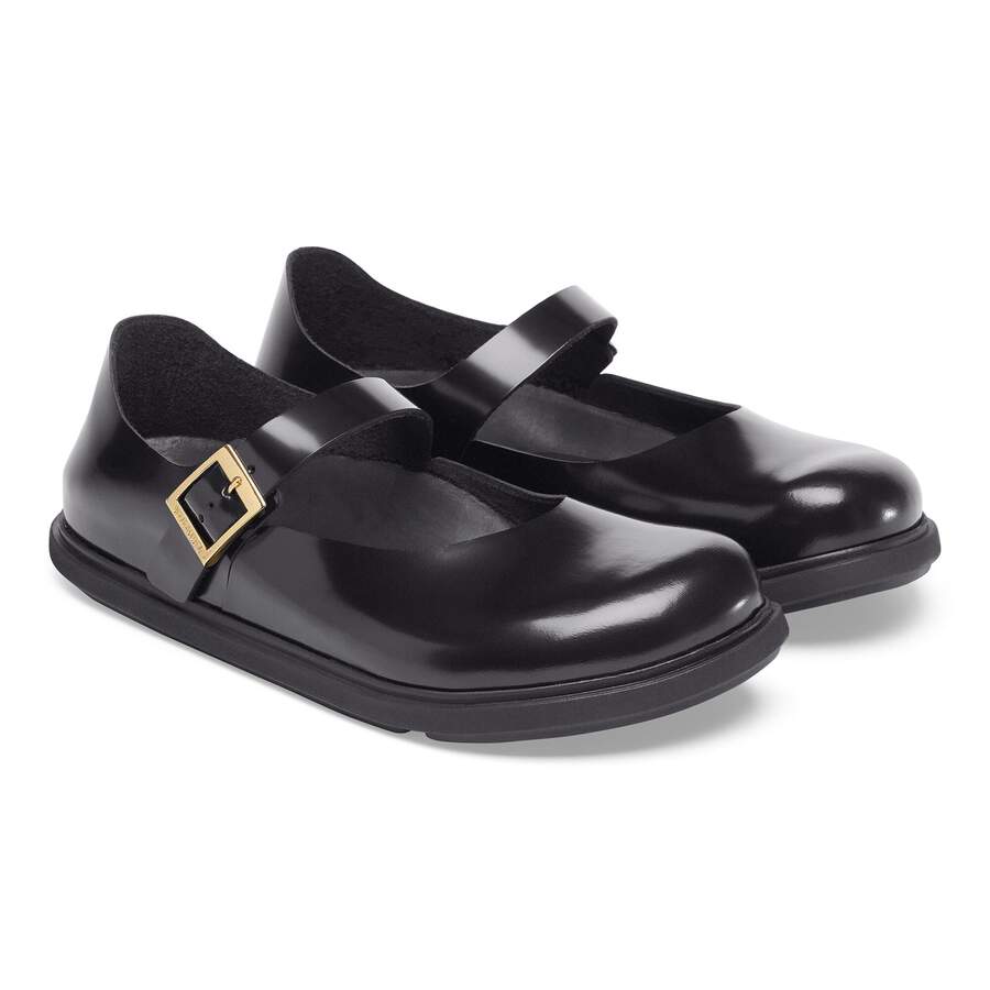 Mantova Cup Sole Natural Leather Patent - High Shine Black