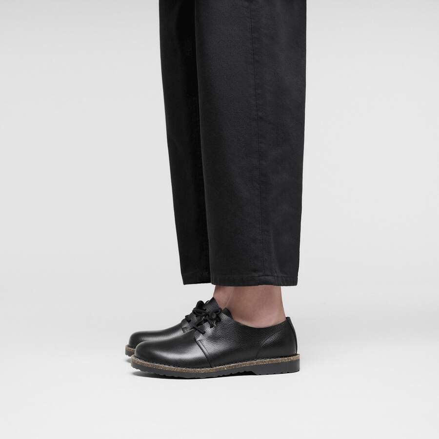 Uppsala Low Natural Leather - Black