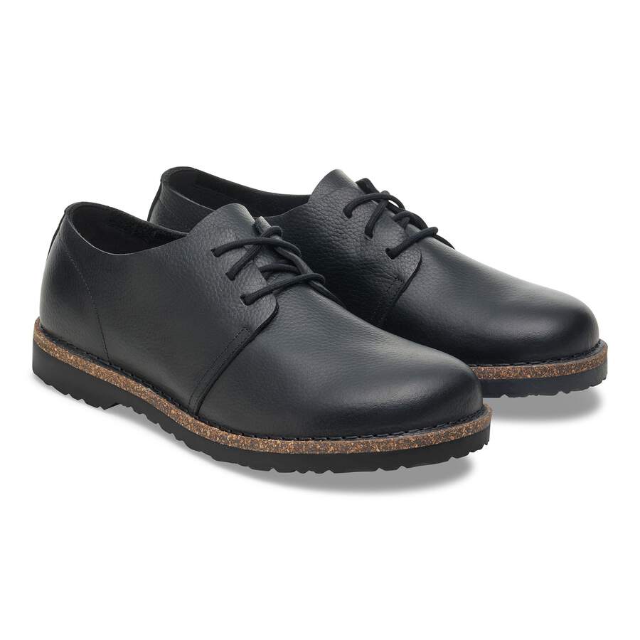 Uppsala Low Natural Leather - Black