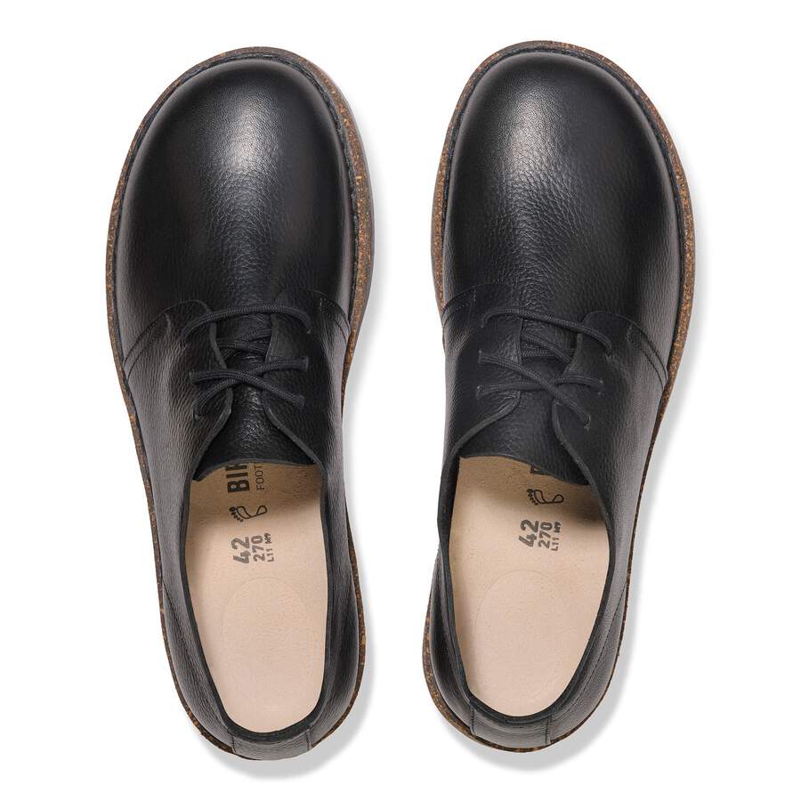 Uppsala Low Natural Leather - Black