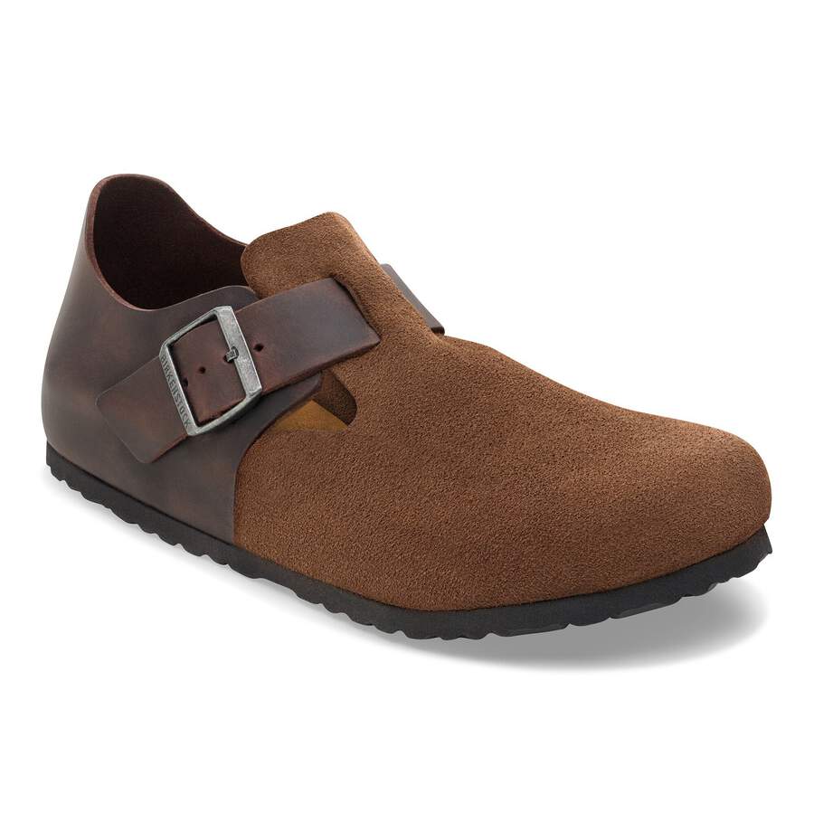 London Mixed Leather - Dark Tea