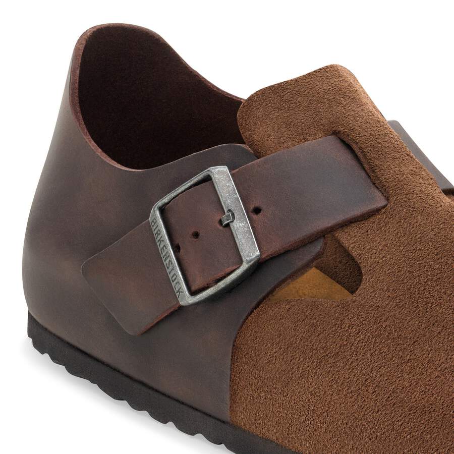 London Mixed Leather - Dark Tea