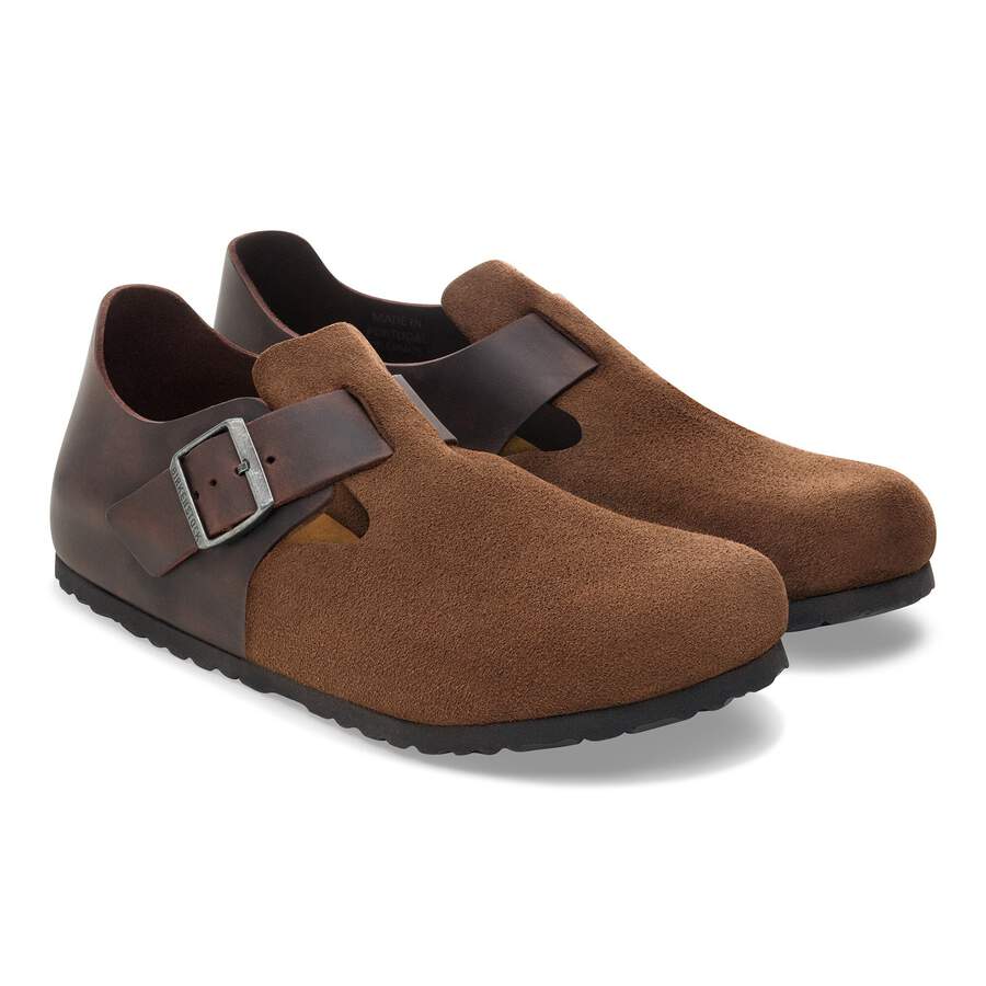 London Mixed Leather - Dark Tea