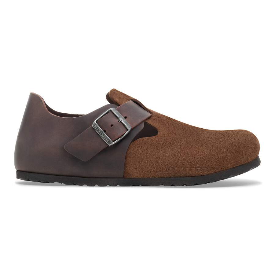 London Mixed Leather - Dark Tea