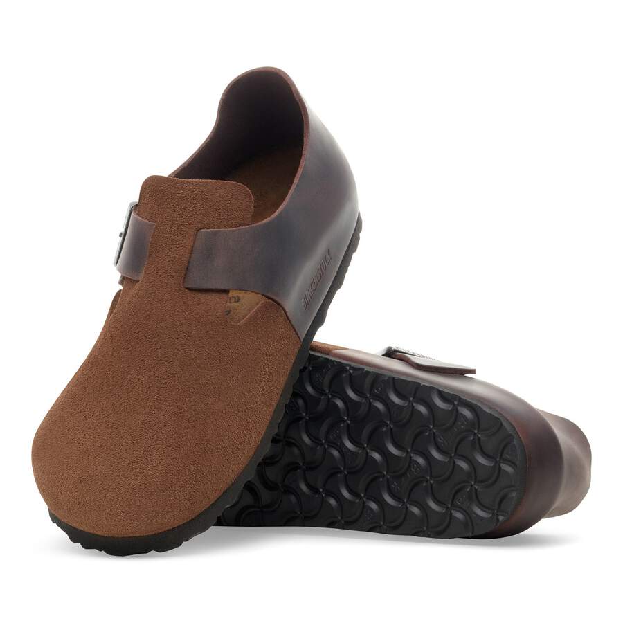 London Mixed Leather - Dark Tea