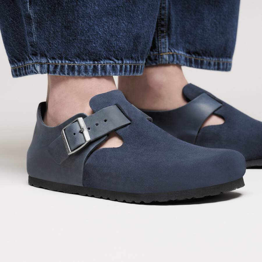 London Mixed Leather - New Navy