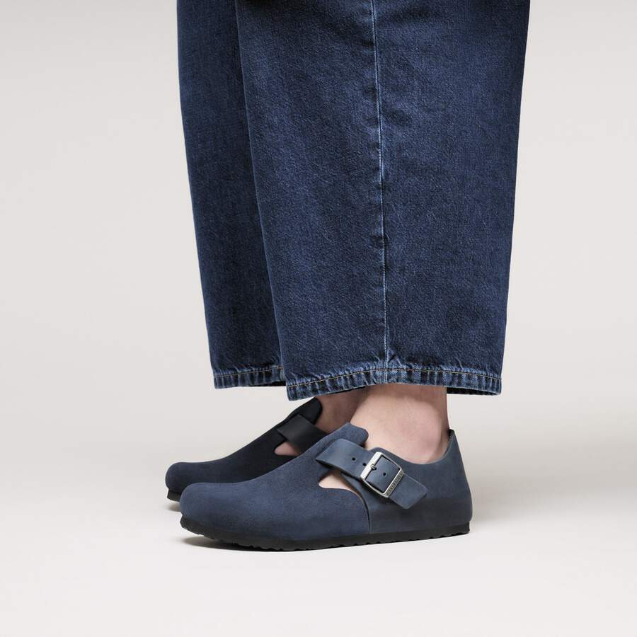 London Mixed Leather - New Navy