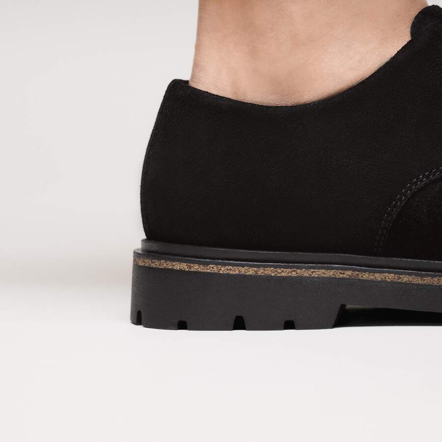 Highwood Lace Low Suede Leather - Black