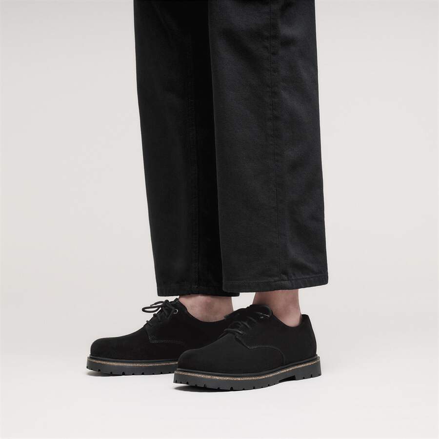 Highwood Lace Low Suede Leather - Black
