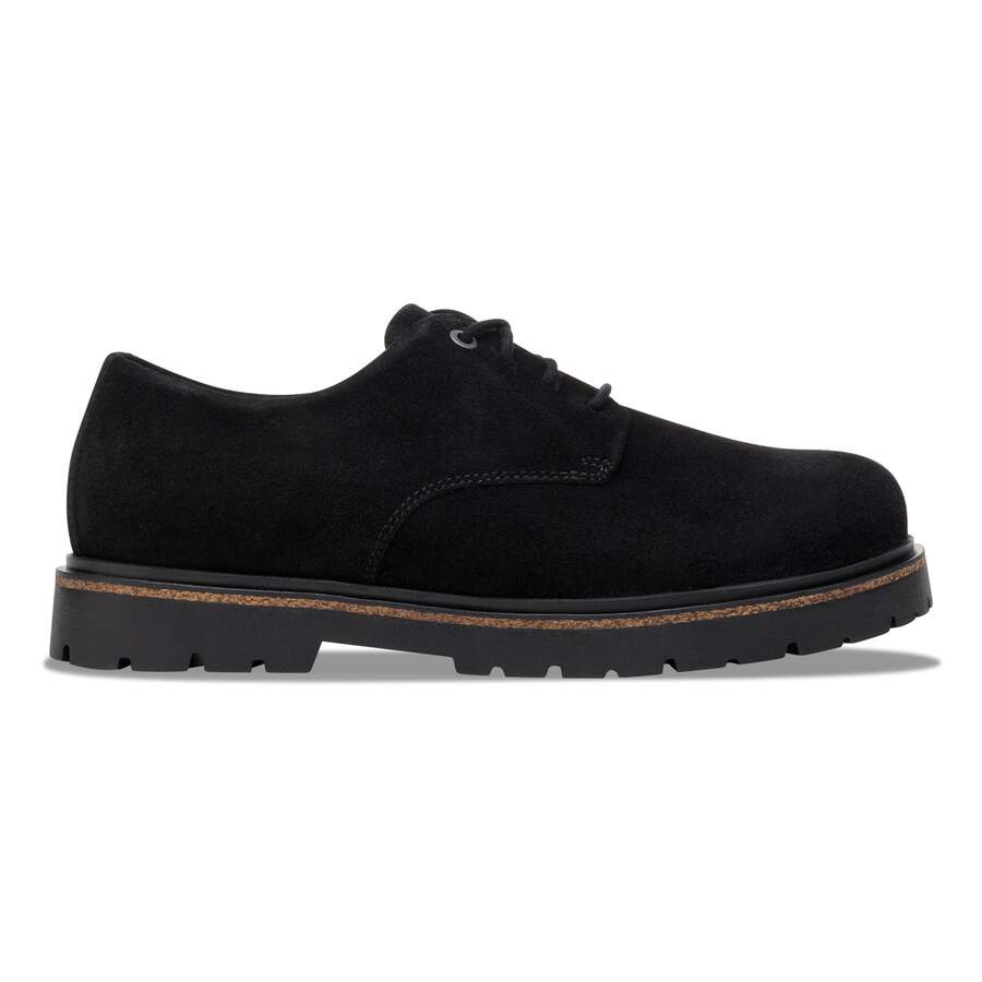 Highwood Lace Low Suede Leather - Black