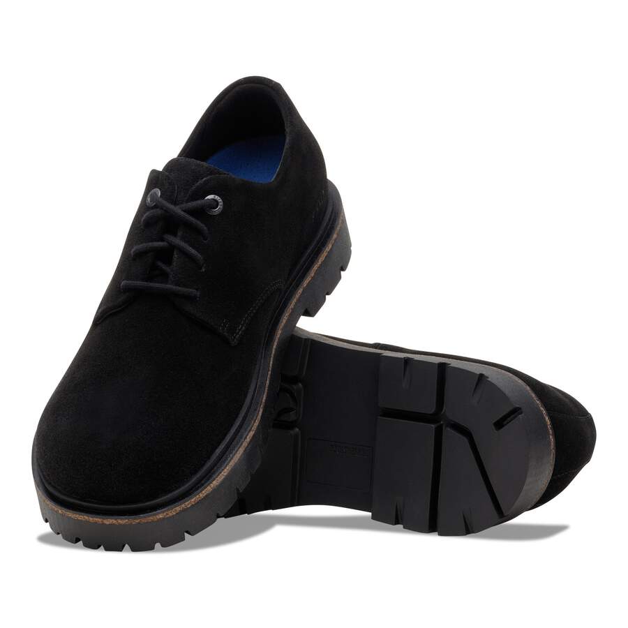 Highwood Lace Low Suede Leather - Black