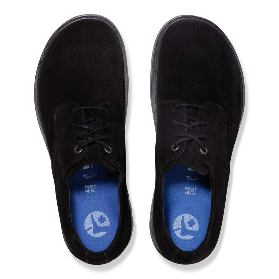 Highwood Lace Low Suede Leather - Black