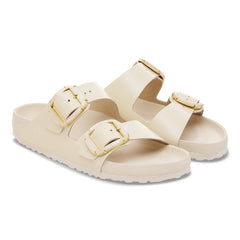 Arizona Big Buckle Natural Leather Patent - High Shine Ecru
