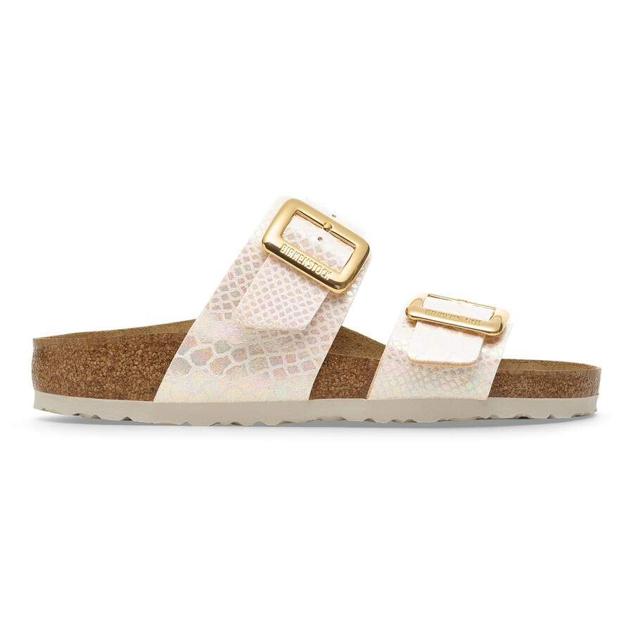Sydney Cushion Buckle Synthetik - Shiny Snake Cream