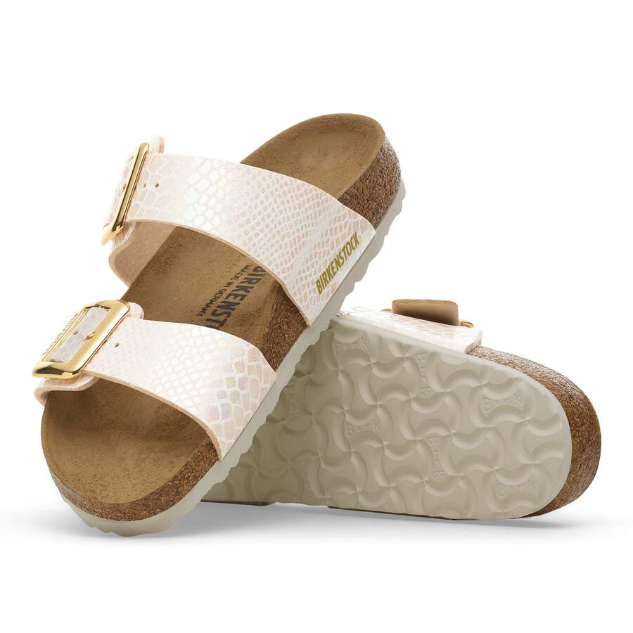 Sydney Cushion Buckle Synthetik - Shiny Snake Cream