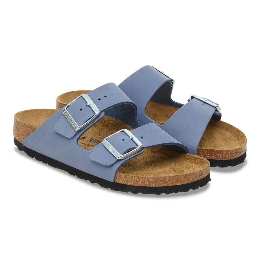 Arizona Nubuck Leather - Stone Blue