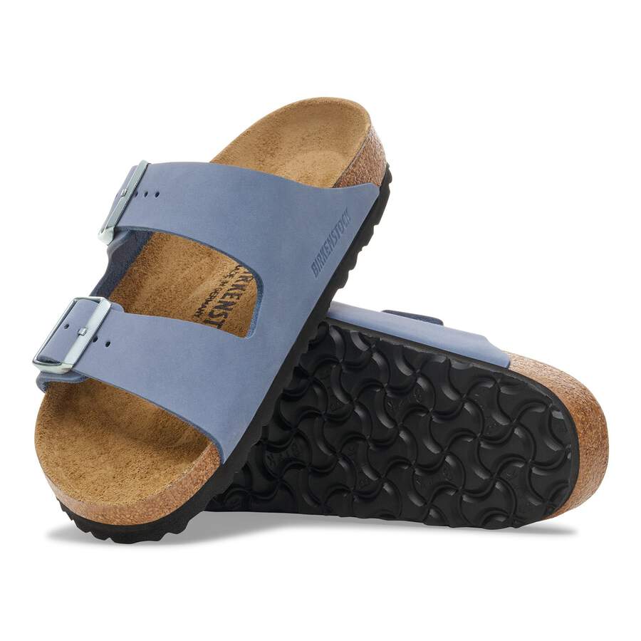 Arizona Nubuck Leather - Stone Blue