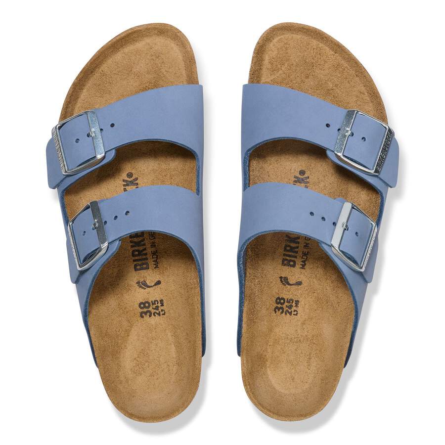 Arizona Nubuck Leather - Stone Blue